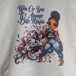 Graphic Hoodie with Bills Mafia Design
